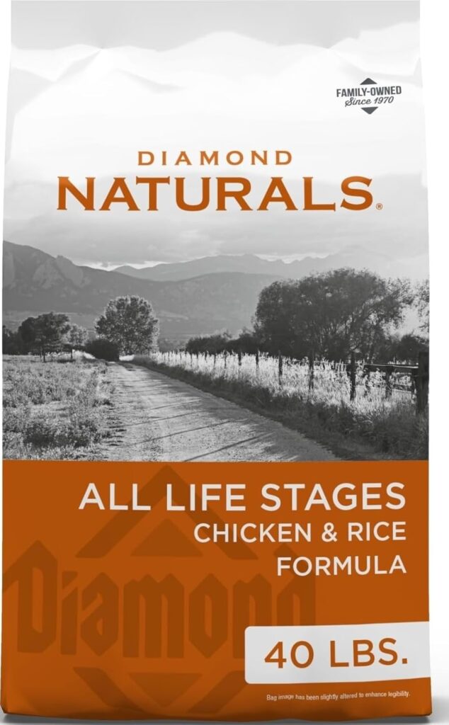 Diamond Naturals All Life Stages Chicken & Rice Dog Food, 40 lb